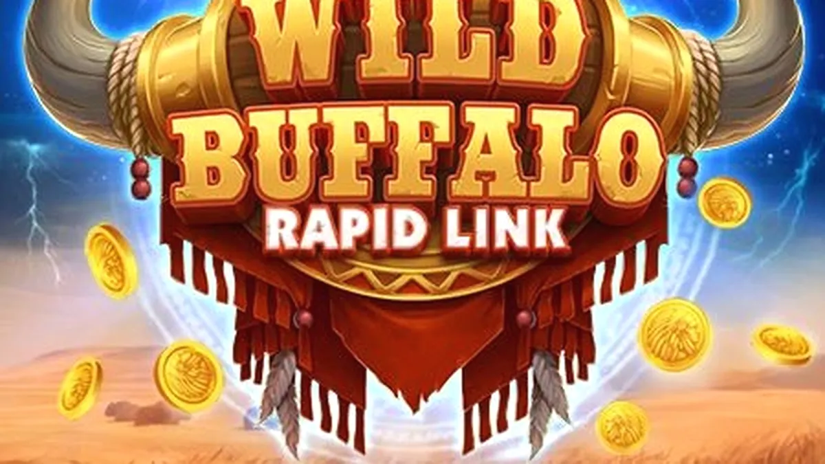 Interface do jogo Wild Buffalo: Rapid Link com tema de natureza selvagem